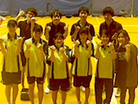 卓球部の集合写真