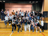 軽音部の集合写真