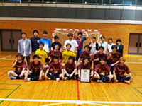 フットサル部の集合写真