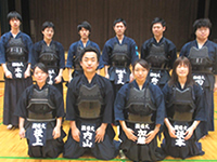 剣道部の集合写真